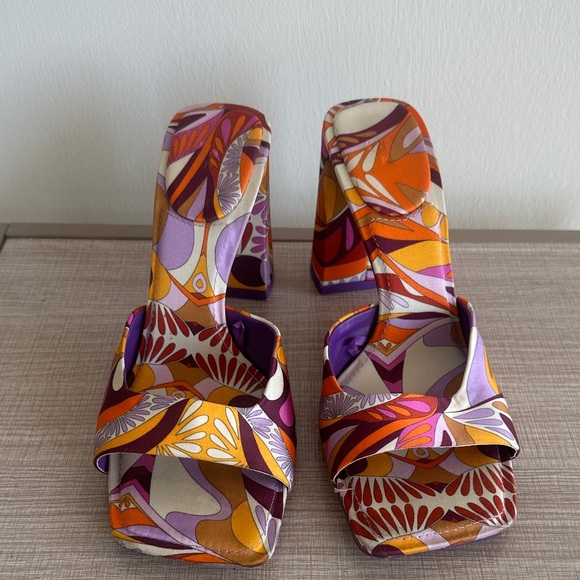 Zara Multicolor Women's Heels - Picture 1 of 5